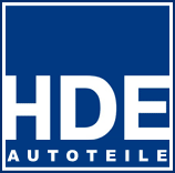 Логотип HDE, компании, производящей запчасти в Германии